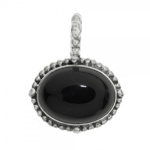 Colgante piedra oval horizontal Plata de Ley - Karissma