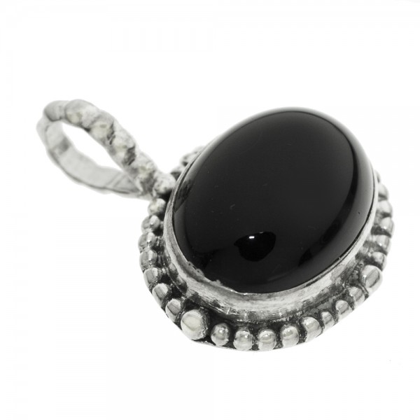 Colgante piedra oval horizontal Plata de Ley - Karissma