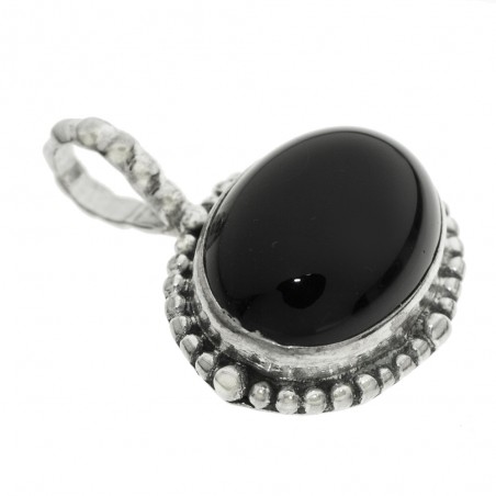 Colgante piedra oval horizontal Plata de Ley - Karissma
