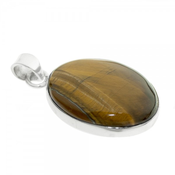 Colgante ojo de tigre Plata de Ley 925