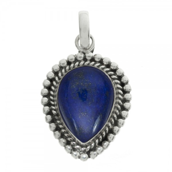 Colgante piedra gota punteada Plata de Ley - Karissma