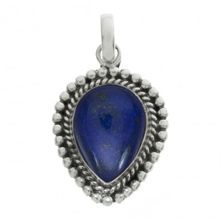 Colgante piedra gota punteada Plata de Ley - Karissma