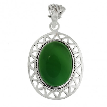 Colgante étnico piedra natural Plata de Ley 925 - Karissma