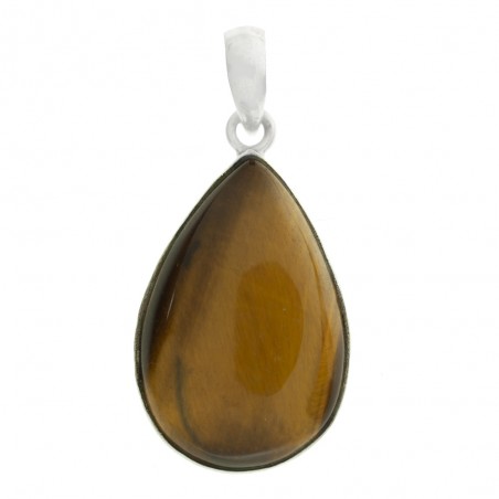 Colgante piedra gota ojo de tigre Plata de Ley - Karissma