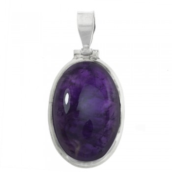 Colgante amatista ovalada Plata de Ley - Karissma