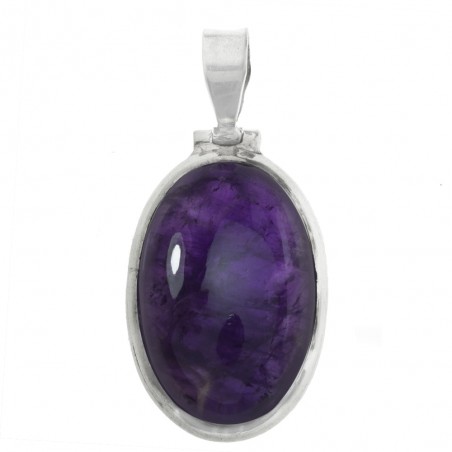 Colgante amatista ovalada Plata de Ley - Karissma