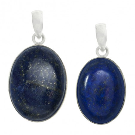 Colgante piedra lapislázuli oval Plata de Ley 925 - Karissma