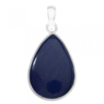 Colgante gota lapislázuli Plata de Ley 2