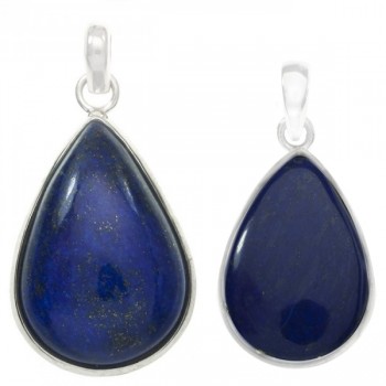 Colgante gota lapislázuli Plata de Ley