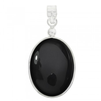 Colgante piedra ónix drop bola Plata de Ley 925 - Karissma