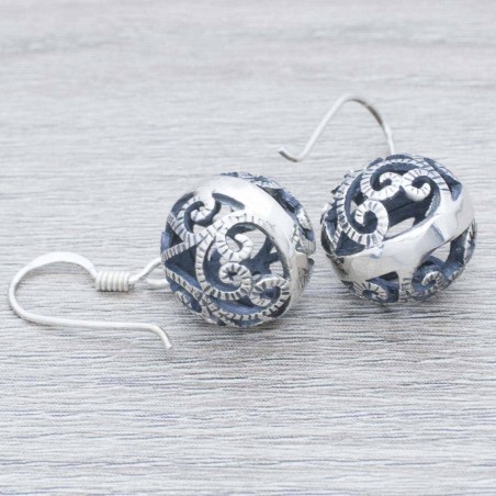 Pendientes bola Plata de Ley 925