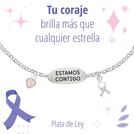 Pulsera estamos contigo Plata de Ley - Karissma