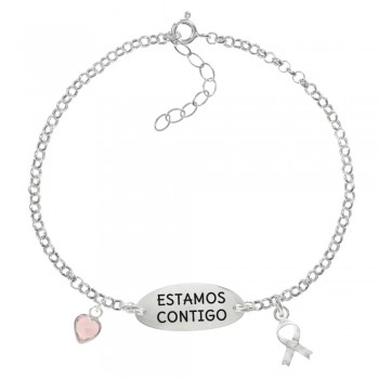 Pulsera estamos contigo Plata de Ley - Karissma 2