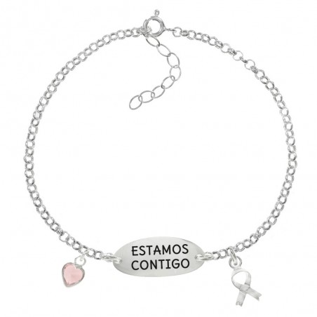 Pulsera estamos contigo Plata de Ley - Karissma