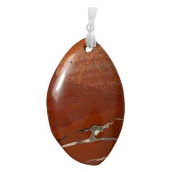 Colgante XL Jaspe con drop de Plata de Ley - Karissma