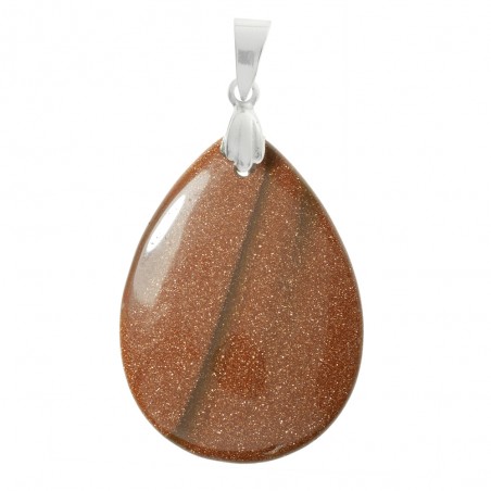 Colgante XL gota Goldstone Plata de Ley - Karissma