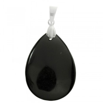Colgante XL gota ónix Plata de Ley - Karissma