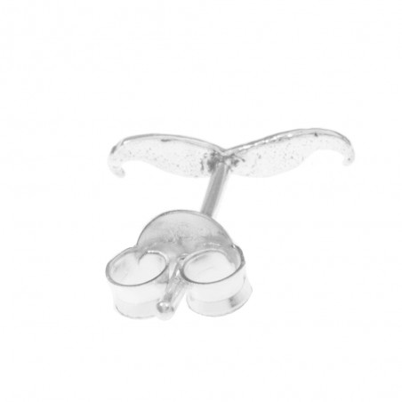 Pendientes mini bigote Plata de Ley - Karissma