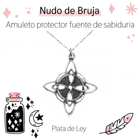 Collar Nudo de Bruja Plata de Ley | Karissma