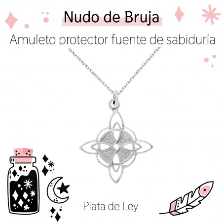 Collar Nudo de Bruja Plata de Ley | Karissma