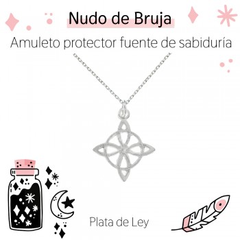 Collar Nudo de Bruja Plata de Ley | Karissma