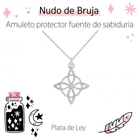 Collar Nudo de Bruja Plata de Ley | Karissma