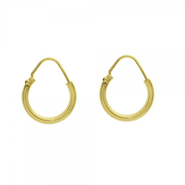 Pendientes aro dorados Plata de Ley - Karissma