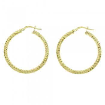 Aros dorados texturizados cierre catalán - Karissma