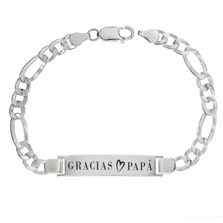 Pulsera esclava Gracias Papá Plata de Ley 925 | Karissma