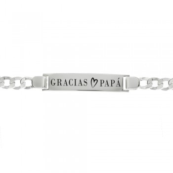 Pulsera esclava Gracias Papá Plata de Ley 925 | Karissma 2