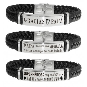 Pulsera Papá acero inox - Karissma