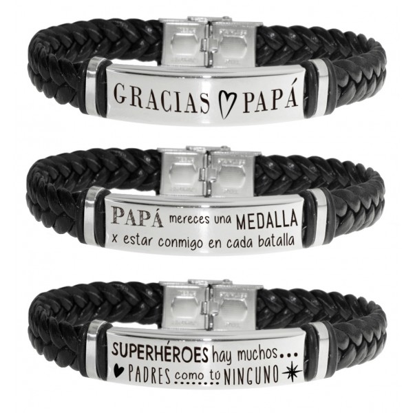 Pulsera Papá acero inox - Karissma