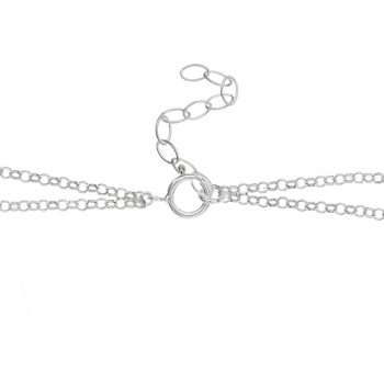 Pulsera doble con nombre personalizado Plata de Ley - Karissma 2