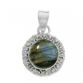 Colgante étnico piedra natural Plata de Ley - Karissma 2