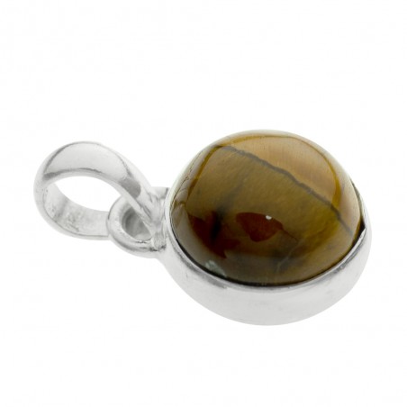 Colgante XS piedra redonda Plata de Ley - Karissma