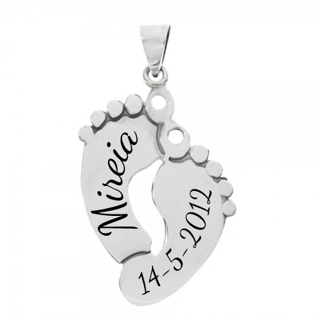 Colgante pies Plata de Ley - Karissma