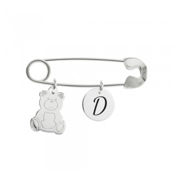 Alfiler bebé oso Plata de Ley - Karissma 2