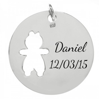 Colgante nacimiento niño Plata de Ley - Karissma