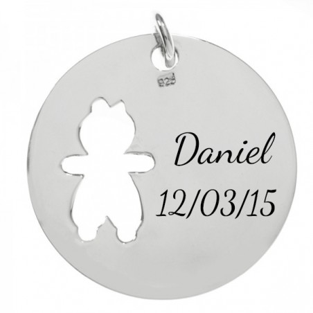 Colgante nacimiento niño Plata de Ley - Karissma