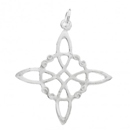 Collar Nudo de Bruja Plata de Ley | Karissma