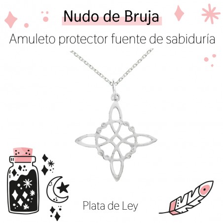 Collar Nudo de Bruja Plata de Ley | Karissma