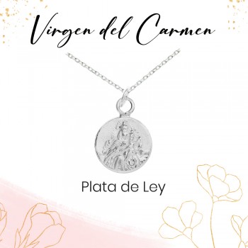 Medalla Virgen del Carmen Plata de Ley | Karissma