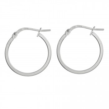 Aros cuadrados cierre catalán Plata de Ley - Karissma 2