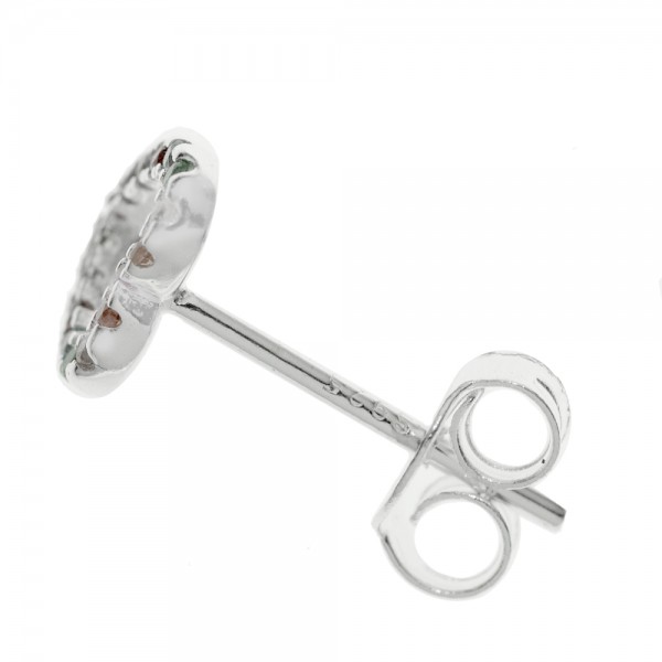 Pendientes mini corazón con circonitas Plata de Ley - Karissma