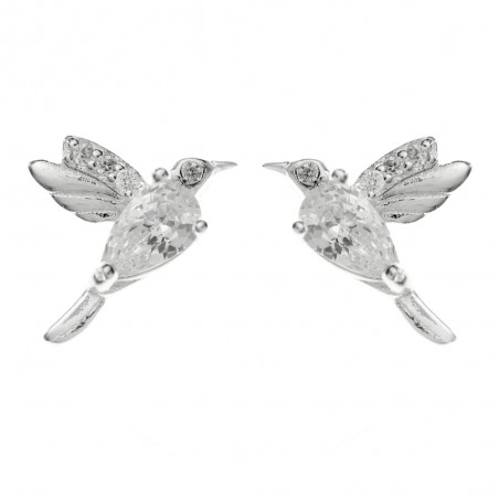 Pendientes colibrí Plata de Ley - Karissma