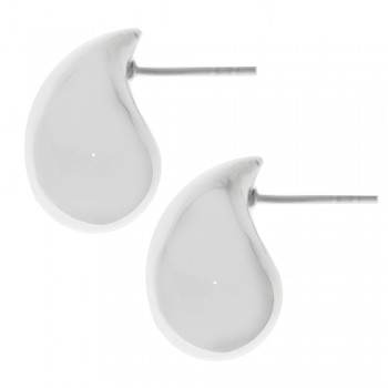 Pendientes gota inflada Plata de Ley - Karissma
