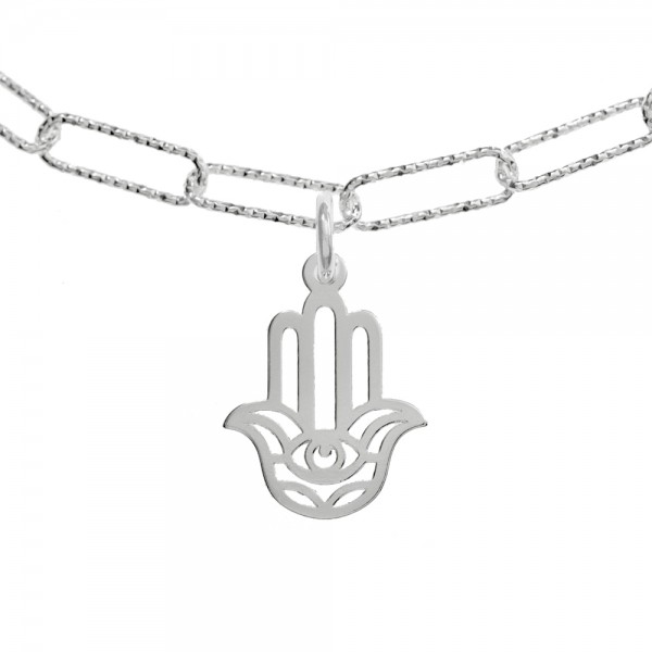 Pulsera eslabón cadena con amuletos Plata de Ley | Karissma