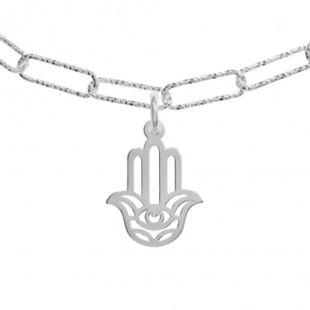 Pulsera eslabón cadena con amuletos Plata de Ley | Karissma
