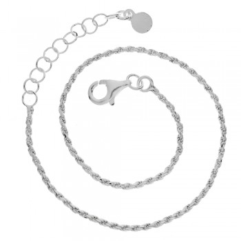 Pulsera cordón ajustable Plata de Ley| Karissma