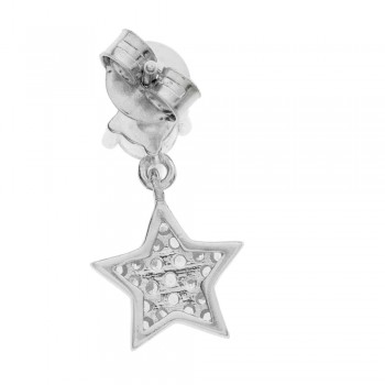 Pendientes estrella brillo Plata de Ley - Karissma 2